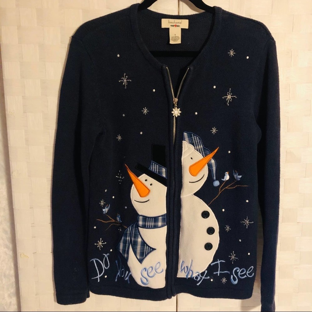 Vintage Bechamel Christmas Sweater sz Sm